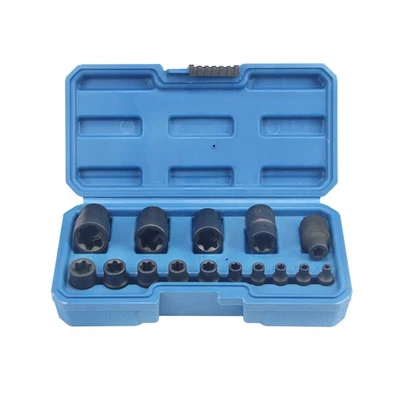 15pcs External Torx Plus Socket Set,6 point E-Torx Star Torque Socket Set,Cr-... - Image 1 of 4