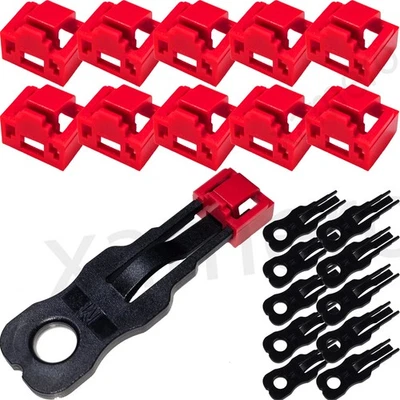 RJ 45 Portblocker Blocker Port Schloss Lock rot 10 20 50 100 Schlüssel Key RJ45 - Bild 1 von 4