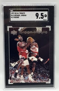 1997 UD MJ Tribute MJ Visions #MJ1 Michael Jordan Bulls HOF SGC 9.5 MINT+ - Picture 1 of 2