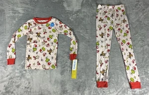 Carters Grinch Kids Pajamas SIZE 7 Family Matching Long Sleeve Light Pink - Picture 1 of 15