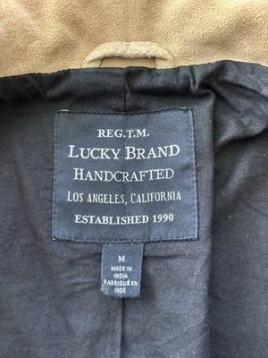 Abrigo de cuero gamuza Lucky Brand: mediano para hombre Foto 1 de 4
