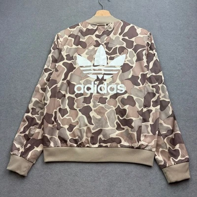 Chaqueta deportiva ADIDAS para mujer Reino Unido 14 M camuflada tigre originales cremallera completa trébol de la selva Foto 1 de 4