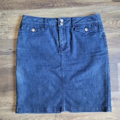 Mini falda vaquera azul para mujer White House Black Market talla 6 Foto 1 de 4