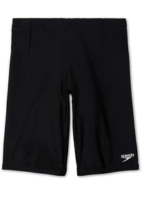 Speedo Boy's Swimsuit Jammer Begin to Swim Solid, Black, 12 - Picture 1 of 6