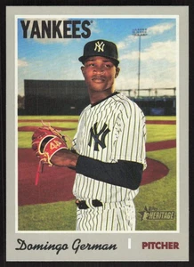 2019 Topps Heritage Domingo German #664 New York Yankees - Picture 1 of 2