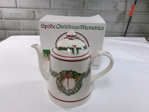 Tetera vintage Spode recuerdos de Navidad con tapa caja original - Imagen 1 de 11