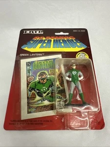 1990 DC Comics Green Lantern #727 Super Heroes Die Cast Figure & Card - Picture 1 of 13