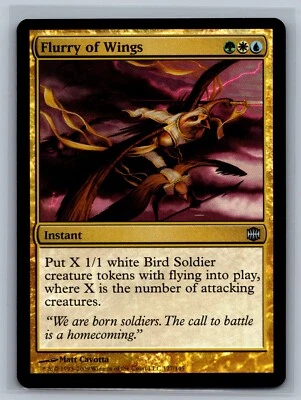 Magic The Gathering Alara Reborn Flurry of Wings #127/145 Foil MTG TCG CCG - Image 1 of 2