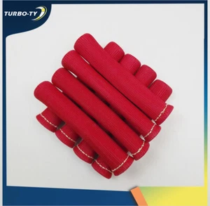 Spark Plug Wire Boots Heat Shield Protector Sleeve SBC BBC 350 8Pcs Red 1200° - Picture 1 of 7