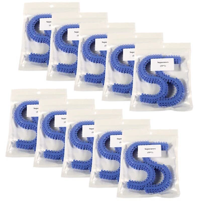 Separadores moldeados de ortodoncia dental separados espaciador de color azul forma de S/tipo Foto 1 de 4