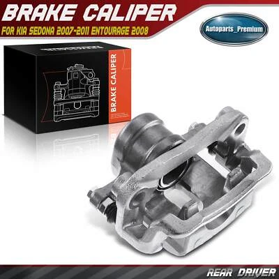 Pinza de freno de conductor trasero con soporte para Kia Sedona 2007-2012 2014 Entourage Foto 1 de 4