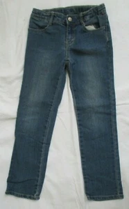 GYMBOREE STRAIGHT LEG ADJUSTABLE WAIST BLUE DENIM JEANS - SIZE 7 - Picture 1 of 4