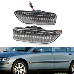 LED Dynamic Side Marker Turn Signal Light Fit Volvo S60 S80 MK1 V70 MK2 XC70 US - Picture 1 of 11