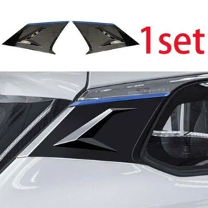 Cover Trim For Toyota Corolla Cross 22-2023 Black Rear Window Side Spoiler Blue - Picture 1 of 4