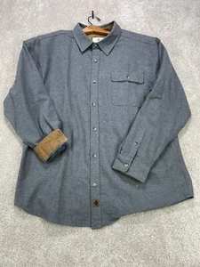 LEGENDARY WHITETAILS men's shirt size XL gray long sleeve button front pocket - Picture 1 of 9