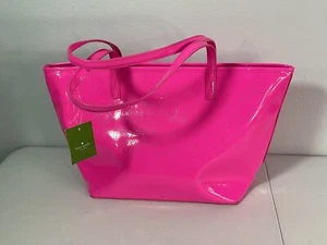 KATE SPADE Bright Pink Sm. Harmony Purse. 17”x10”x6”. NEW w/Defects. See Photos. - Picture 1 of 15