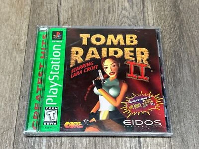 Tomb Raider 2 Lara Croft (Sony PlayStation 1 PS1) completo com manual - Imagem 1 de 4