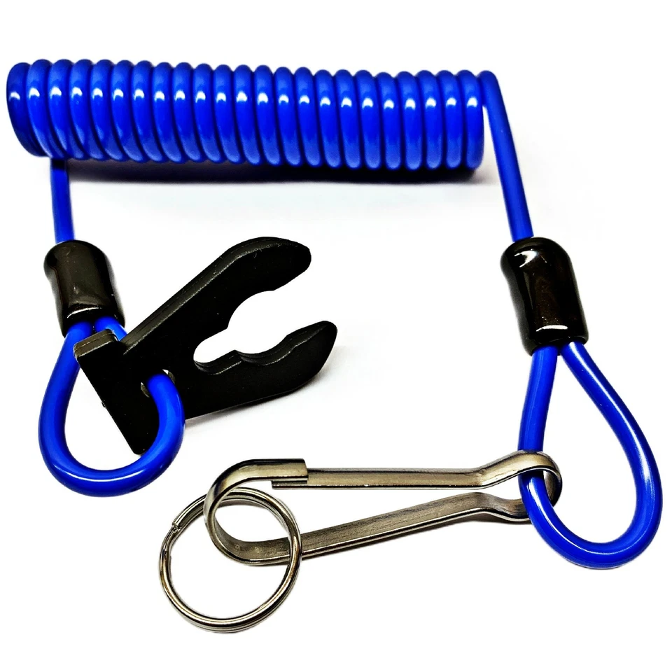 New Blue Kawasaki Jet Ski PWC Clip Claw Safety Key Lanyard ZXi STX 550 400 300 - Image 1 of 1