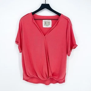 Top envolvente Anthropologie Saturday Sunday para mujer S Clarissa coral - Imagen 1 de 8