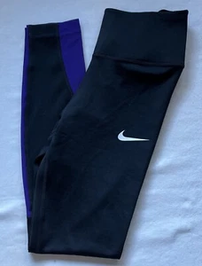 Nike Dri-Fit Women’s  Leggings Size XS NWT Black Purple - Picture 1 of 8