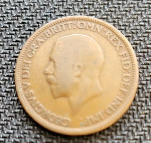 1929 HALF PENNY - Picture 1 of 2
