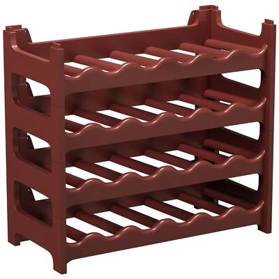 ARTECSIS Weinregal aus Kunststoff stapelbar -  Modulares Flaschenregal braun - Bild 1 von 4