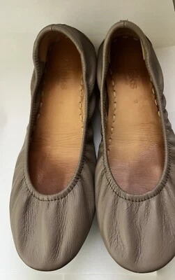 Tieks by Gavrieli Ballet Flats Taupe Italian Leather Women’s Size 9 - Imagem 1 de 4