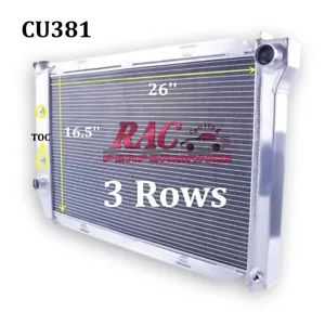 Radiadores de aluminio #381 para Ford Country Squire 1969-1972 sedán personalizado 500 V8 - Imagen 1 de 7