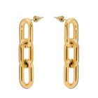 Statement Set Chain Studs Hip Hop Earrings Link Chain Chunky Gold Silver
