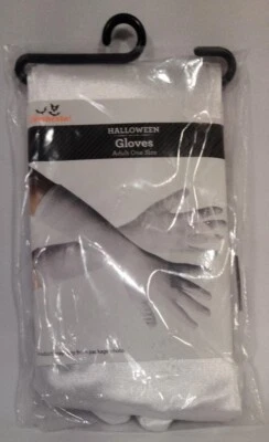 Way To Celebrate Halloween Long Costumes Gloves White Adult One Size - Image 1 of 2