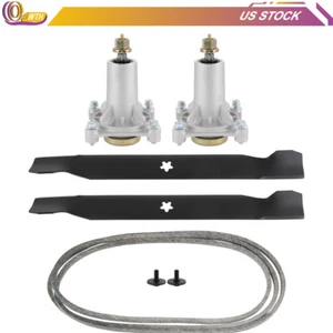 42" Deck Spindle Blade Belt Rebuild Kit For Husqvarna YTA19K42 YTH2042 YTA18542 - Picture 1 of 10