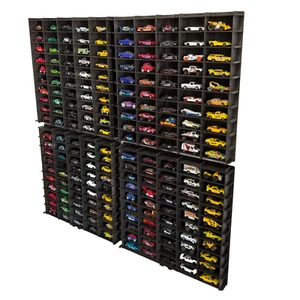 Hotwheels,Matchbox Compatible Display Case For 200 Cars Black,Walltoy Car Garege - Picture 1 of 11