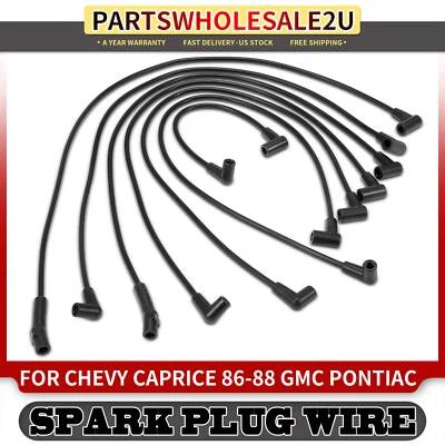 7x Conjuntos de Fios de Vela de Ignição para Chevrolet Monte Carlo 86-88 GMC Caballero 86-87 4.3L - Imagem 1 de 4