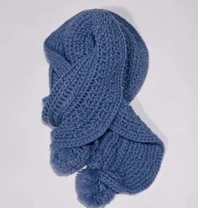 Charter Club Wollstrickschal blau - Neu! - Bild 1 von 1