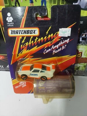 Matchbox Lightning LR750 32750 1991 con Porsche 935 estuche único de coleccionista nuevo Foto 1 de 3