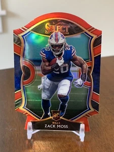 2020 Panini Select Die Cut Red Prizm Zack Moss Rc Concourse Level #69 Bills - Picture 1 of 2