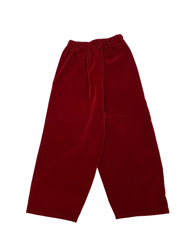 Pantalones de Papá Noel de terciopelo borgoña - XL - Halco Foto 1 de 1