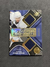 2007-08 UPPER DECK SPX ANDREW COGLIANO ROOKIE DUAL JERSEY AUTO #ed 362/999