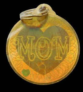 RARE Solid .999 Fine Gold MOM Heart Pendant Images Move MOTHER & CHILD Unusual - Picture 1 of 4