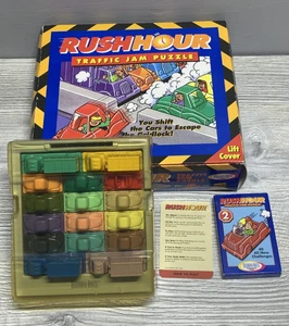 Vintage Binary Arts Rush Hour Traffic Jam Puzzle Game + Card Set 2 40 Cards 1996 - Picture 1 of 8