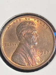 Sharp 1927-P Lincoln Wheat Cent- Gem Red-Brown Uncirculated - Picture 1 of 2