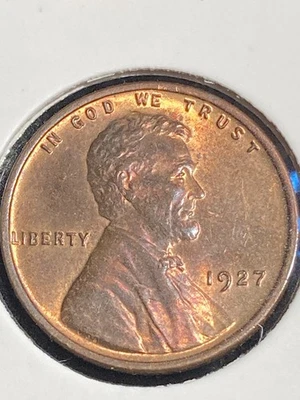 Sharp 1927-P Lincoln Wheat Cent- Gem Red-Brown Uncirculated - Image 1 of 2
