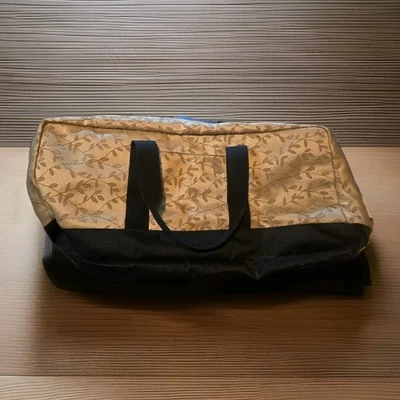 Gold Leaf Embroidered Carry-on Tote Weekender Bag Vacation Travel - Image 1 of 4
