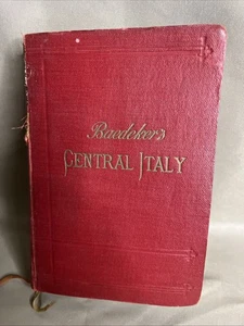 Antique Baedeker Central Italy & Rome Handbook for Travelers 1909 15th Edition - Picture 1 of 11