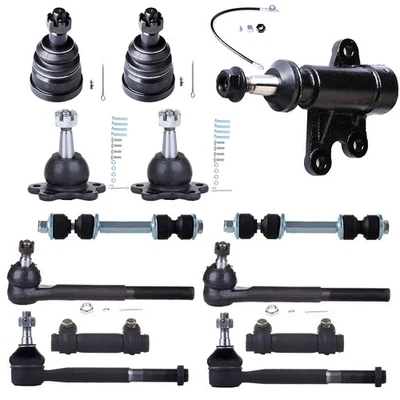 13x Front Ball Joints Sway Bar Tie Rod End Suspension For 1995-1999 GMC Yukon - Image 1 of 4