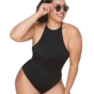 Andie Swim Black One Piece Swimsuit The Asbury - Picture 1 of 13
