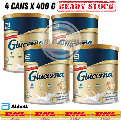 4X Abbott Glucerna Triple Cuidado Manejo Diabético Leche en Polvo Vainilla - 400 g Nuevo Foto 1 de 4