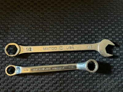 2 MATCO Wrenches WBD1214 3/8" x 7/16" Box End Deep Offset & WCH166 1/2” - Image 1 of 4