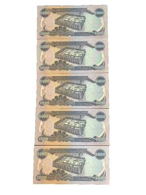 BILLETE DINAR IRAQUÍ DINERO IQD 25.000 (5 X 5.000) UNC 2003 ACTIVO ENVÍO GRATUITO Foto 1 de 2