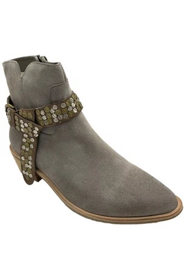 Botines de cuero Antílope gris demi Foto 1 de 3